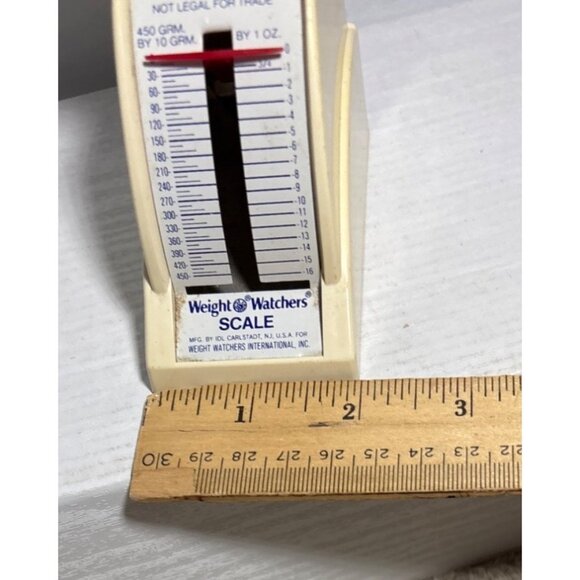 Weight Watchers Vintage Kitchen Scale 450 grams Beige Plastic Retro Design - Picture 9 of 9